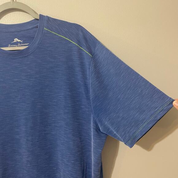 Tommy Bahama Men’s Blue Paradise Around Short Sleeve Activewear T-Shirt Size XL - Picture 7 of 15